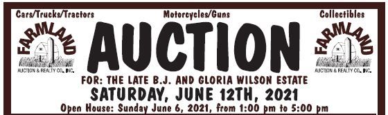 Auction flyer for Personal Property Auction